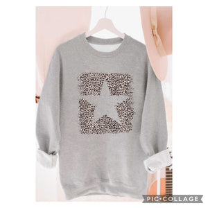 Leopard reverse Star sweatshirt